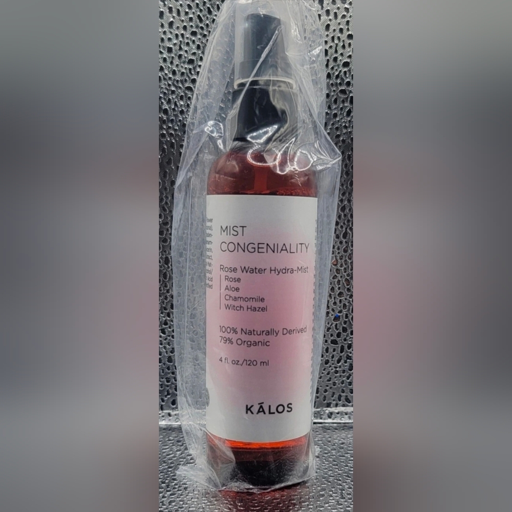 NEW MIST CONGENIALITY KÁLOS Rose Water Refreshing Face Mist Summer Cool 4 oz